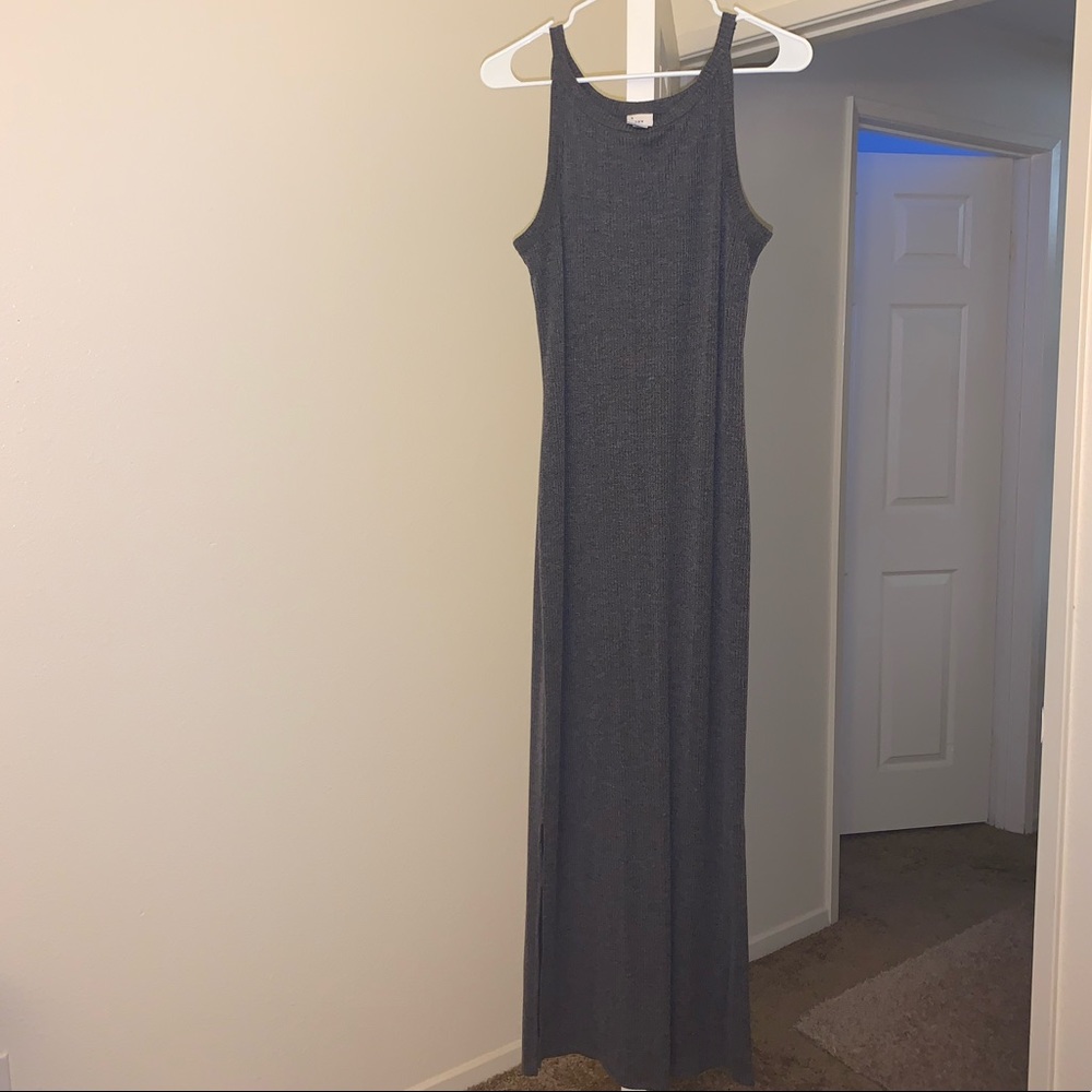 Robbed maxi dress